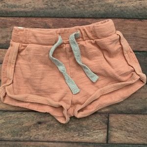 Mini Mioche Organic Baby Shorts- Salmon